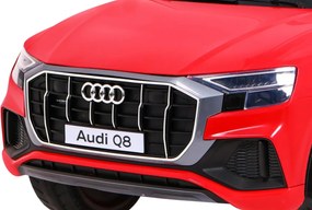 Ramiz Elektrické autíčko Audi Q8 Lift pre deti červené SUV + diaľkové ovládanie