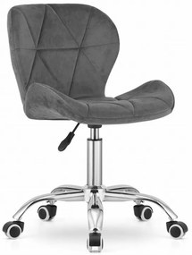 ModernHome Otočná kancelárska stolička - sivá