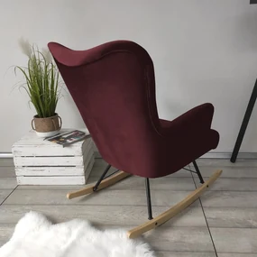 Hojdacie kreslo v škandinávskom štýle Blanco, Farby: Magic Velvet 2222