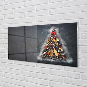Obraz na akrylátovom skle Vianočné ozdoby 140x70 cm