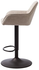 Béžová barová stolička s nastaviteľnou výškou Nolan – Unique Furniture