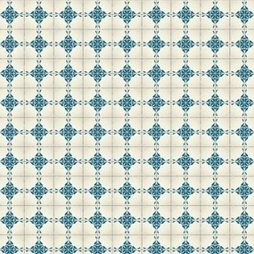 VLADILA  Vintage Blue Tiles - tapeta