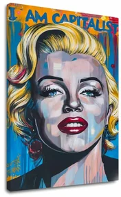 Obraz Marilyn Monroe - Kapitalistický šarm | 100% originál domaľovaný akrylom