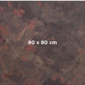 COMPACT 12 METALIC OXID - STOLOVÁ DOSKA 80x80 cm