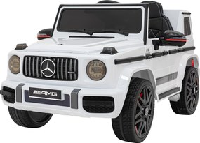 Ramiz Mercedes AMG G63 pre deti biely + diaľkové ovládanie