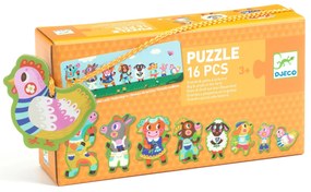 Puzzle Duo - Zvieratá z farmy od najväčšieho po najmenšie
