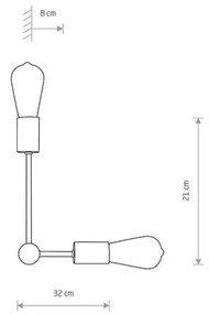 Nástenné svietidlo Nowodvorski ROTOR II 7933