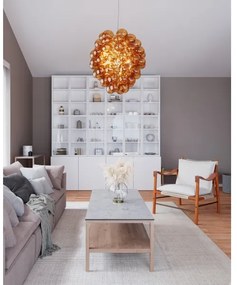 ByRydens 4202230-5512 - Luster na lanku DELUXE 4xE14/5W/230V dymová/hnedá