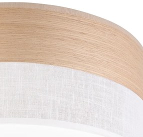 LED Stropné svietidlo SIRJA WOOD LED/20W/230V pr. 35 cm biela/dub