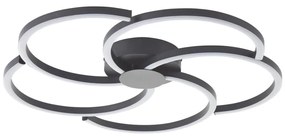 Brilliant - LED Stmievateľné stropné svietidlo FICO LED/32W/230V pr. 57 cm čierna