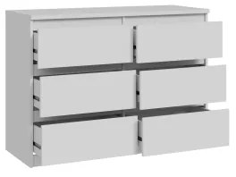 Komoda s zásuvkami MAO biela