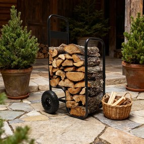 GARDEN LINE Vozík na palivové drevo – nosnosť 60 kg REA2537