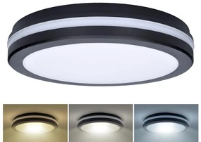Solight WO820- LED Stm. svietidlo LED/18W/22W/26W/230V 3000/4000/6500K IP65 čierna WO820