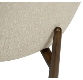 Krémové kreslo z textílie buklé Glam – DAN-FORM Denmark