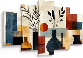 Obraz - Kubistické vázy (150x105 cm)