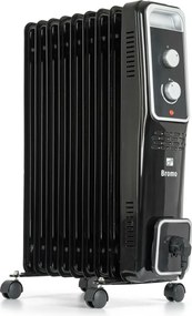 G21 Olejový radiátor Bromo, 9 rebier, 2000 W, čierna, M