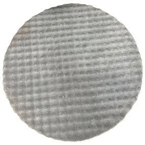 Sivý prateľný okrúhly koberec ø 120 cm Bubbly – Oyo Concept