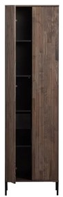 Hnedá šatníková skriňa v dekore jaseňa 60x210x42 cm Gravure – WOOOD