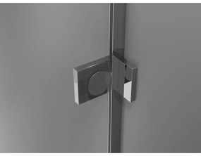 Mexen Lunar Duo výklopný sprchový kút 85 x 80 cm, 8mm číre sklo, chrómový profil, 834-085L-080P-01-00