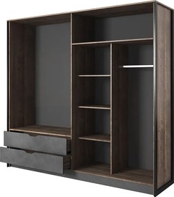 LM Šatníková skriňa Bergen 220