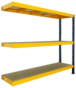 Trestles Prístavok k regálu 1800x1800x600, 3 police Farba: žltá a čierna