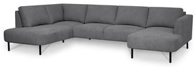 Tmavosivá rohová pohovka (ľavý roh/do "U") Hero – Scandic