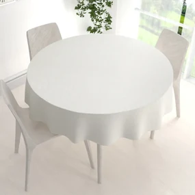 Biante Teflónový okrúhly obrus TF-010 Ornamenty - smotanový Ø 80 cm