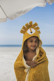 Detská osuška s kapucňou Mr. Lion - 70 x 130 cm