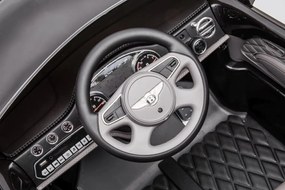 LEAN CARS Elektrická autíčko  Bentley Mulsanne - čierne - 2x45W- BATÉRIA - 12V7Ah - 2024