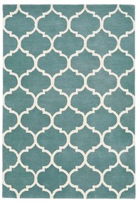 Modrý ručne tkaný vlnený koberec 80x150 cm Albany – Asiatic Carpets