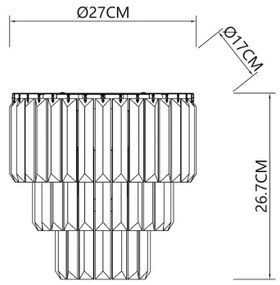 Nástenné svietidlo MILANO 2xE14/40W/230V zlatá