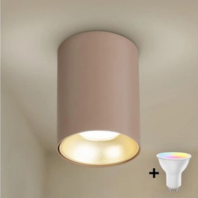 Brilagi - LED RGBW stmievateľné bodové svietidlo TRINE 1xGU10/4,8W/230V béžová/zlatá