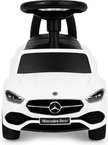 MULTISTORE Dětské odrážedlo Mercedes-Benz třídy C bílé s volantem a zvuky, od 12