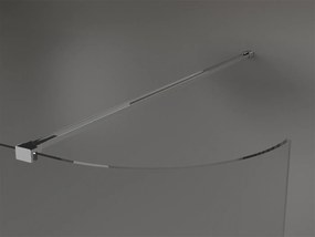 Mexen Kioto, zaoblená sprchová zástena 100 x 200 cm, 8mm číre sklo, chrómový profil, 800-100-101-01-06