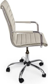 Taupe kancelárska stolička z imitácie kože Perth – Yes Everyday