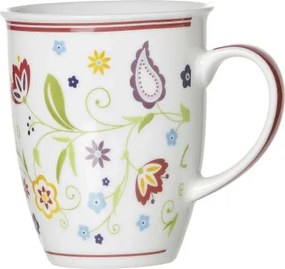 Hrnček Shanti Doppio 320 ml, farebné kvety%