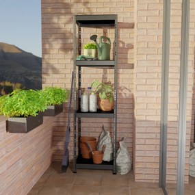 Outdoor záhradný kovový regál 180x50x38cm