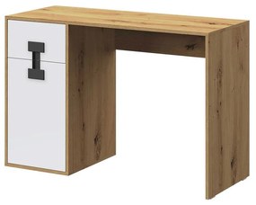 Písací stôl Tikrote 120 TE10, Farby: dub artisan / biely