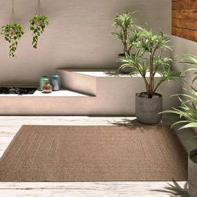 Vnútorný a vonkajší koberec v prírodnej farbe 80x150 cm Acra – Universal