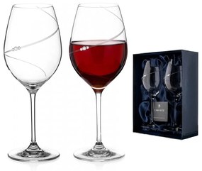 Diamante pohár na červené víno Silhouette City s kamienkami Swarovski 470 ml 2KS