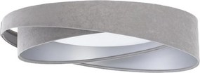Stmievateľné LED stropné svietidlo SM. GALAXY M. LED/24W/230V pr. 55 cm sivá/strieborná + diaľkové ovládanie