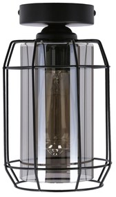 Candellux Čierne stropné svietidlo Jonera pre žiarovku E27 31-08404