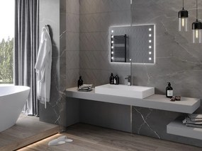 Mexen Ner, LED kúpeľňové zrkadlo s podsvietením 80x60 cm, 6000K, ochrana proti zahmlievaniu, 9809-080-060-611-00