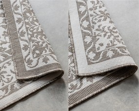 ELLE Decoration, Kusový koberec Gemini 106026 Linen z kolekcie Elle – na von aj na doma, 200x290, béžová, chodba / predsieň