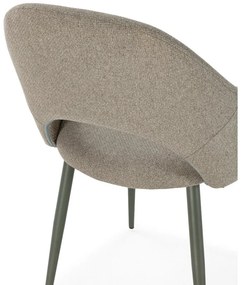 Zelené čalúnené jedálenské stoličky v súprave 2 ks Lia – Marckeric