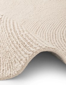 Hanse Home, AKCIA: 💧🛡️150x150 (průměr) kruh cm Kusový koberec Eleni 106220 Natur Weiß kruh + aplikovaná impregnácia, biela, obývacia izba