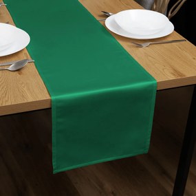 Biante Saténový behúň na stôl polyesterový Satén LUX-012 Zelený 20x120 cm