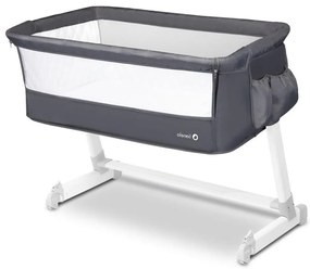 Lionelo - Cestovná postieľka THEO tmavosivá