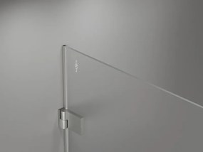 Mexen Lunar-B, L Otočné pravé sprchové dvere 130 cm, 8mm číre sklo, oceľový profil, 832SL-130-050-97-00-P