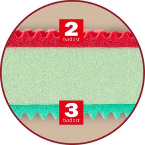 Drevočal Studená pena Ema 1+1 zadarmo Veľkosť: 200 x 140 x 23, Poťah: AloeVera